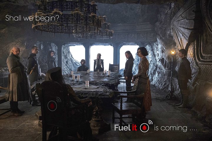 Game of thrones, the Fuel It level sensor replaces lions in a cult GOT scene