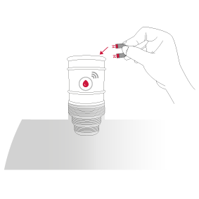 Passage of magnet on connected gauge